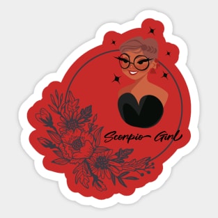 Scorpio Girl Sticker